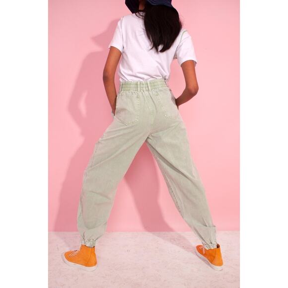 LF Markey Womens Colin Jeans High Rise Tapered Mint Denim Size 31 - Picture 3 of 5